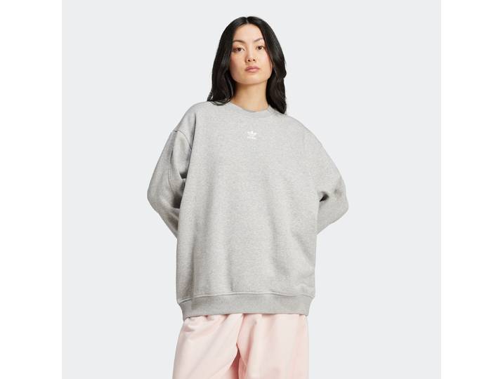 adidas Originals ESSENTIALS, RUNDHALSAUSSCHNITT, LANG, OVERSIZED , mit sportlichem Stil, aus Baumwolle