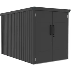 Westmann Fahrradgarage "Velos 1" inkl. Boden,schwarz,222 x 133 x 151 cm (L x B x H)