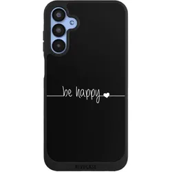 Nivocase Handyhülle für Samsung Galaxy A15 5G Hülle NIVOpure Case Schwarz Glück Sprüche Statement (Samsung Galaxy A15 5G), Smartphone Hülle, Schwarz