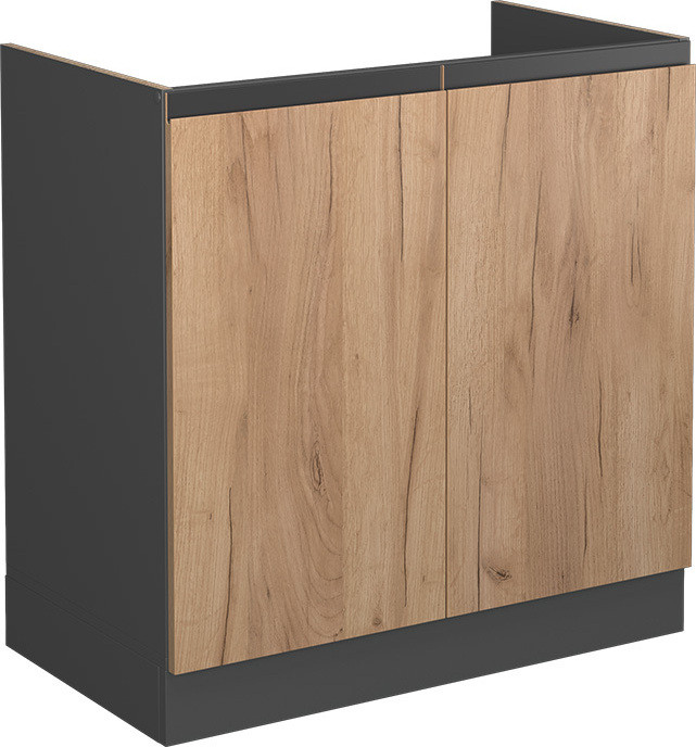 Vicco R-Line Keukenonderkast in Krachtige Eik Goud, J-vorm, Model 39720