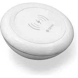 Devia Inductive fast wireless charger Qi Standard - White (10 W), Wireless Charger, Weiss