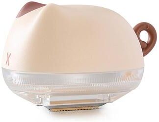 Snug & Styled Cat Design Vegetable Peeler With Storage Container Stainless Steel Kitchen Peeling Knife apricot