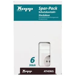 Kopp 943029056 Schutzkontaktsteckdosen 1-fach KS 16A 250V Athenis reinweiß