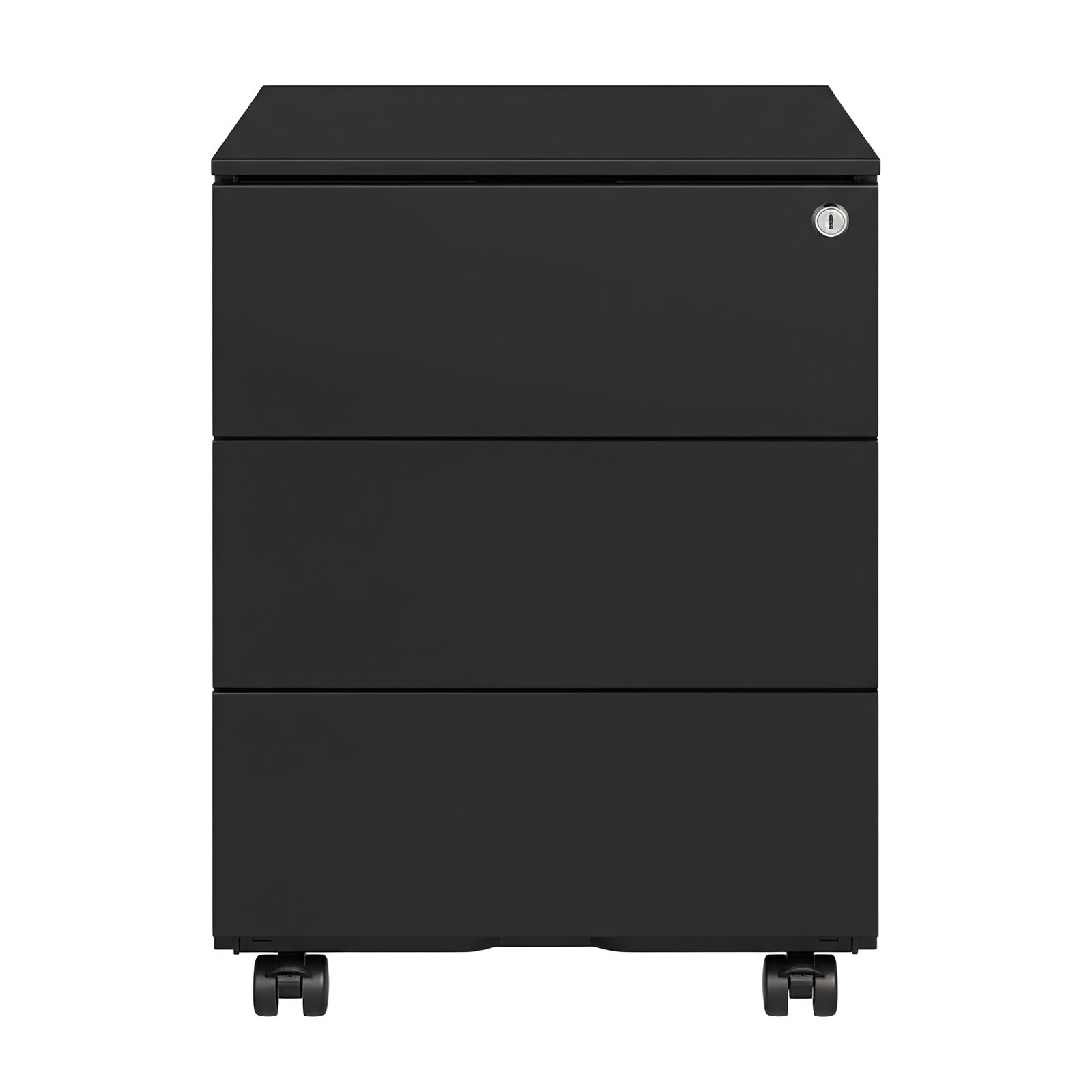 SONGMICS Rollcontainer für Büro, Metall, Abschließbar OFCB3563BK