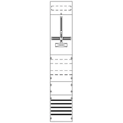 Striebel & John FD19XM2 Zählerfeld ohne Verdrahtung, mit Dreipunkt-Befestigung, 9RE 2CPX054194R9999