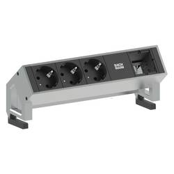 BACHMANN DESK2 3x Schutzkontakt 1x ABD GST18 Inox 902.400