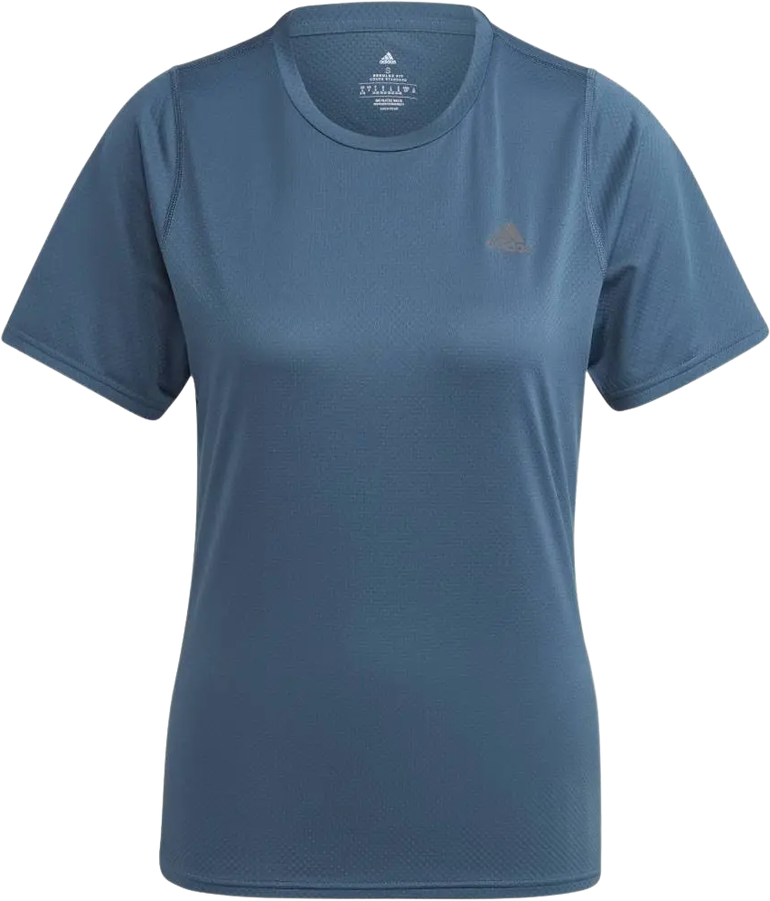 Adidas Run Icons Running Laufshirt Damen Blau Gr. XS