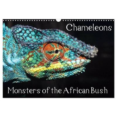 Chameleons Monsters of the African Bush (Wall Calendar 2027 DIN A3 landscape), CALVENDO 12 Month Wall Calendar