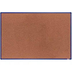 boardOK Kork-Pinnwand mit Aluminiumrahmen, 1800 x 1200 mm, blauer Rahmen