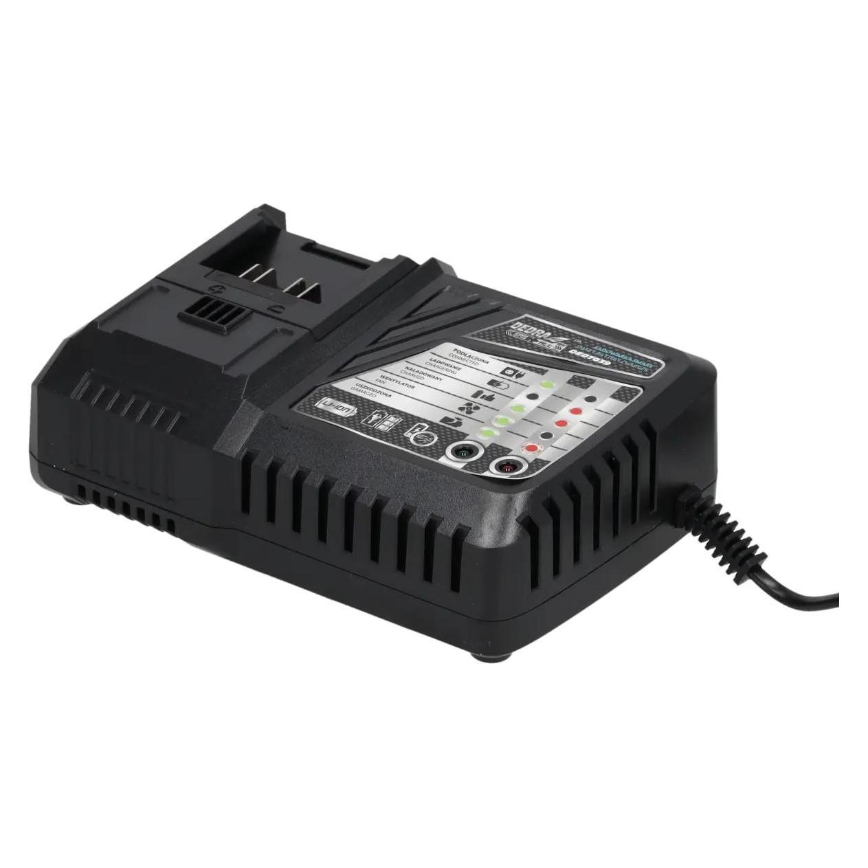 Dedra Smart Fast Charger 18V SAS+ALL DED7039, passt zu DED7032, DED7034, DED7035, DED6936 DED6937 (DED7039)