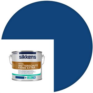 Sikkens Holzfarbe Cetol Wetterschutzfarbe, 2,5l, außen, wetterfest, RAL 5010 enzianblau