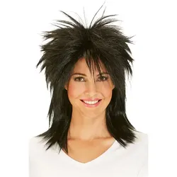 Perücke "Rocker", schwarz