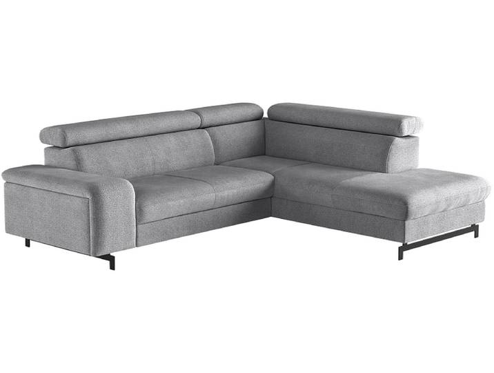 Ecksofa EMMA Stoff silber
