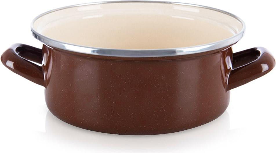 Orion Bruine geëmailleerde pan, 2,2 liter, 20,5 cm