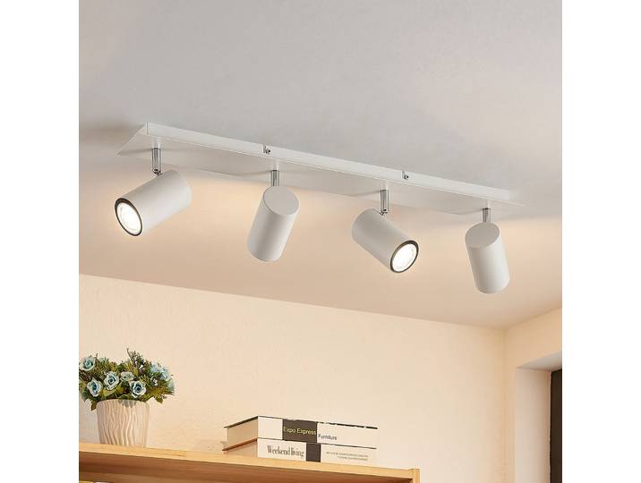 Joffrey 4 Plafonnier L70 White - Lindby - Salon / séjour - Moderne - Métal - Multi-ampoules