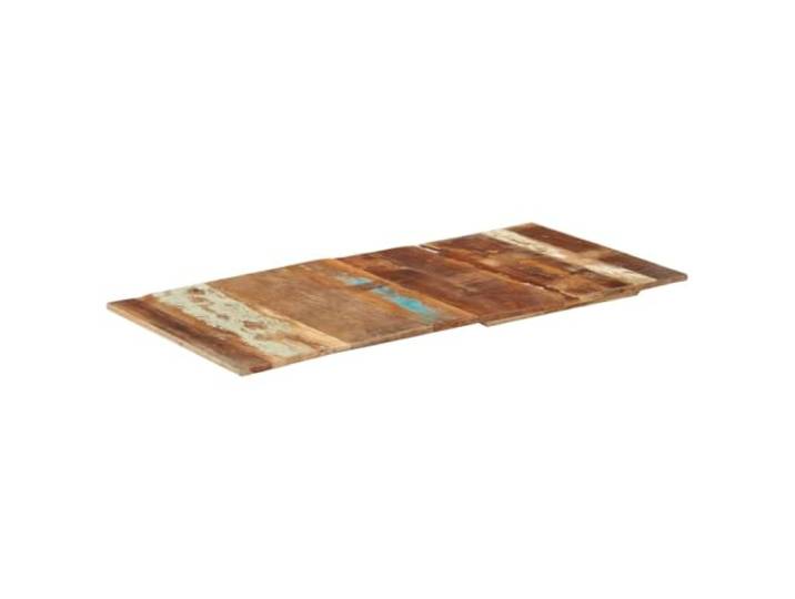 KFPOERTFGD Tischplatte Rechteckig aus Massivholz, 120 x 60 cm, 15-16 mm Rustikaler Charme, Altholz-Design, Vielseitig verwendbar