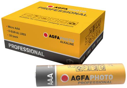 AgfaPhoto Professional Micro (AAA)-Batterie Alkali-Mangan 1.5V 10St.
