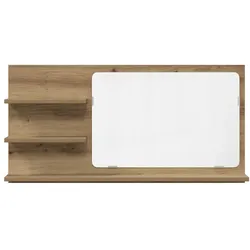 Helloshop26 - Praktischer wandmontierter Spiegelschrank fürs Badezimmer 90 x 11 x 45 cm aus Eichenholz-Verbundwerkstoff