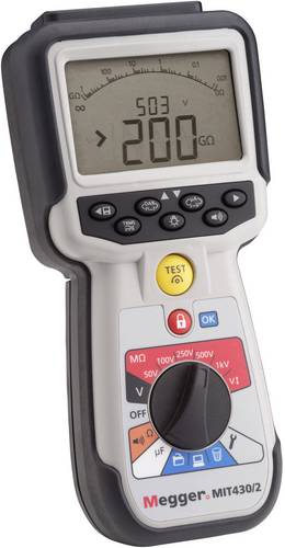 Megger MIT430/2 Isolationsmessgerät 50 V, 100 V, 250 V, 500 V, 1000V 200 GΩ