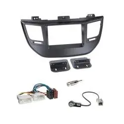 Hyundai Tucson (TL) ab 07/2015 Autoradio 2-DIN Einbaurahmen Radioblende+Adapt...