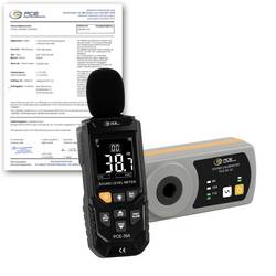 PCE Instruments Schallpegel-Messgerät kalibriert (ISO) Datenlogger PCE-354-SC43-ICA 30 - 130 dB 20 Hz - 12500 Hz