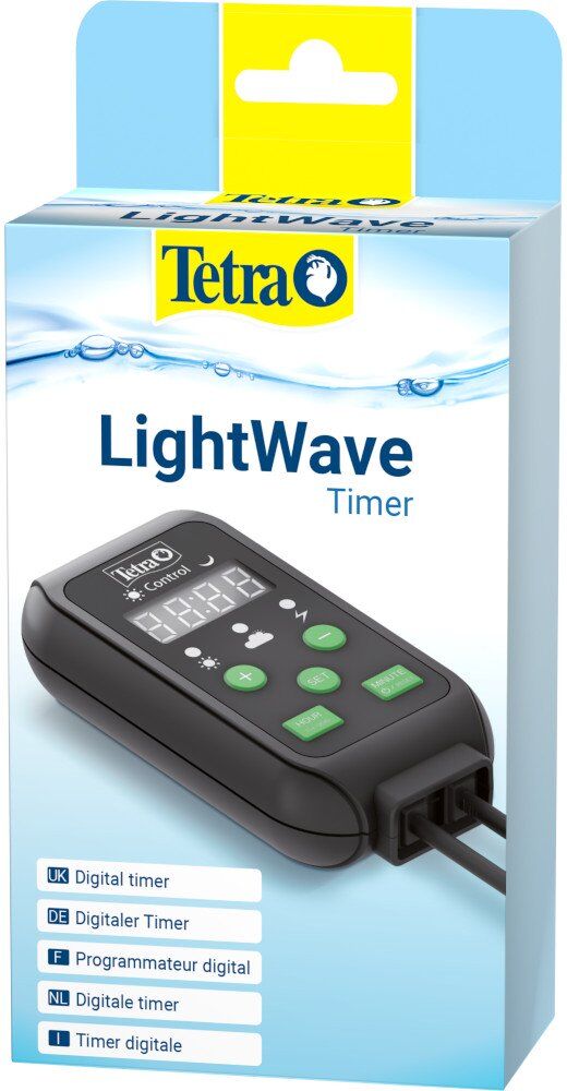 Tetra LightWave Timer per Luci a Led LightWave Funzioni Alba e Tramonto Simula il Passaggio delle Nuvole e Tempeste Tropicali