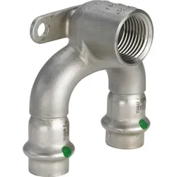 Viega Doppelwandscheibe mit SC Sanpress Inox 2325.7 in 15mmxRp1/2x15mm Edelstahl