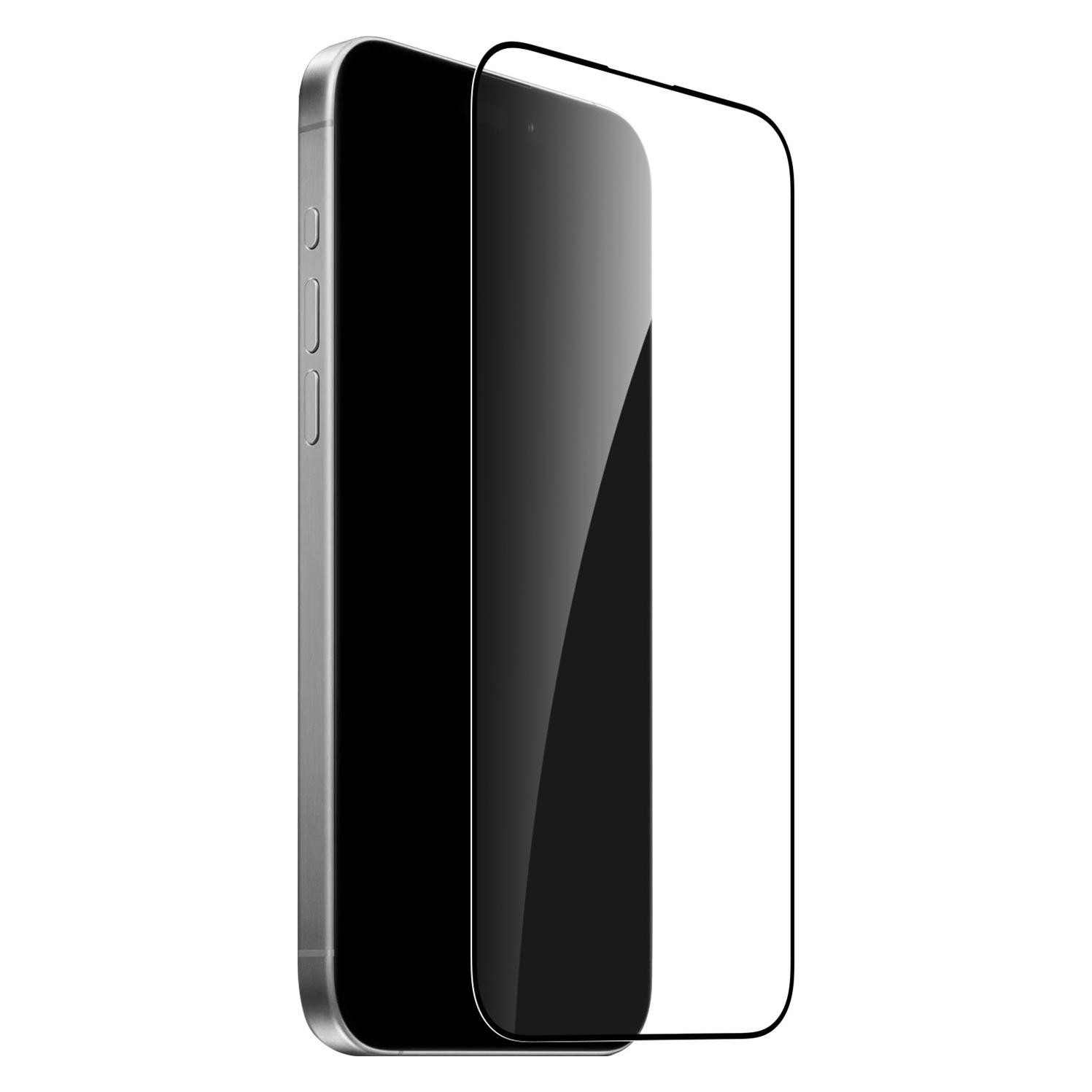 Puro Gehärtetes Glas mit Rahmen und Applikator für iPhone 16 enthalten (1 Stk., Apple iPhone 16) (PUSDGFRAIPHONE1661)