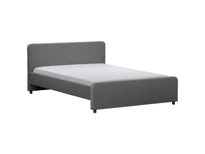 Boxxx Polsterbett, Dunkelgrau, Holz, Buche, massiv, 180x200 cm, Schlafzimmer, Betten, Polsterbetten