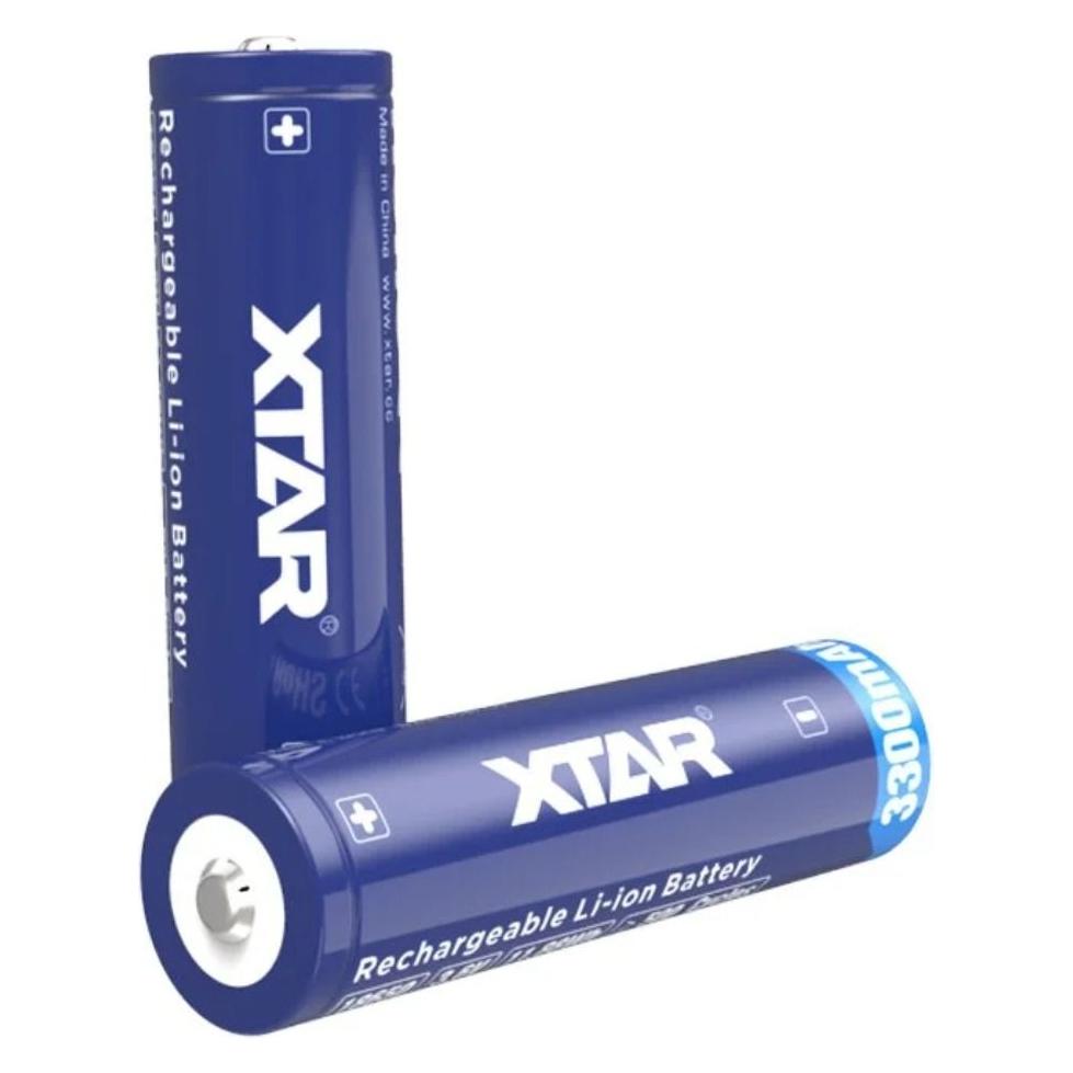 Xtar 3300mAh 3.6V 18650 battery with PCB (1 Stk., A, 3300 mAh) (18650-3300)
