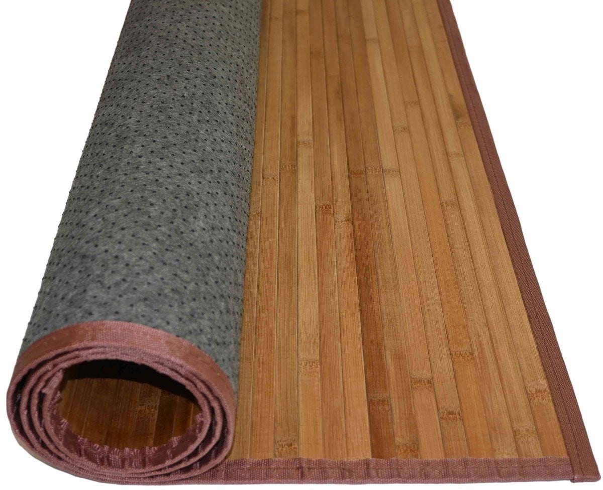 TuinChamp Bamboe vloerkleed voor woonkamer, keuken of badkamer, 160 x 240 cm