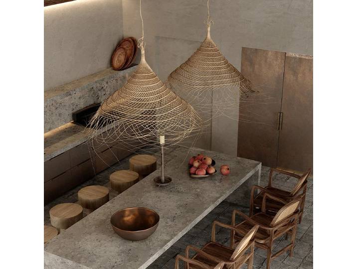 Lampe LED suspendue rétro en bambou et lustre, pour salle à manger, chambre à coucher, hall d'hôtel, Restaurant asiatique, éclairage intérieur écologique