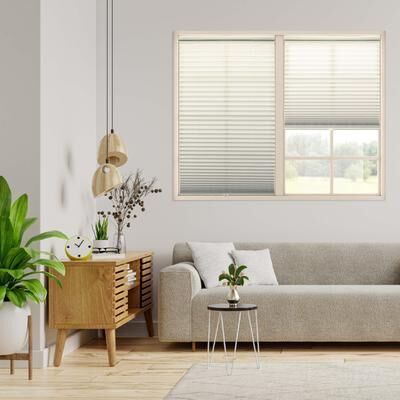 Regal Living Ecru Light-filtering Pleated Shade (72 in.)