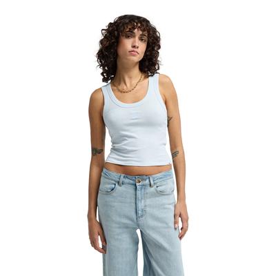 Tanktop BILLABONG "Rerun", Damen, Gr. M, weiß (misty blau), Obermaterial: 100% Baumwolle., Tops Tanktop