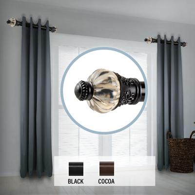 "InStyleDesign Harvest 1.5"" Side Curtain Rod 12-20 inch long (Set of 2) - 12 to 20 inches"