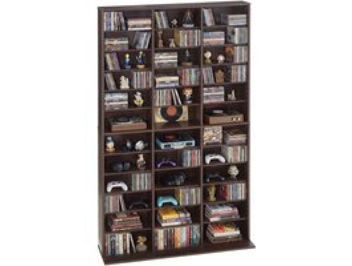 VEVOR Medienregal, 1018x231x1810 mm, Multimedia-Aufbewahrung, Regalwand mit 12 Regalebenen 36 Fächer für CDs, DVDs, Bücher & Spiele, CD-Regal für Wohnzimmer, Homeoffice, Aufnahmeraum