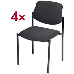 Nowy Styl 4er-Set Stapelstühle »Quadro« grau, 45x47 cm