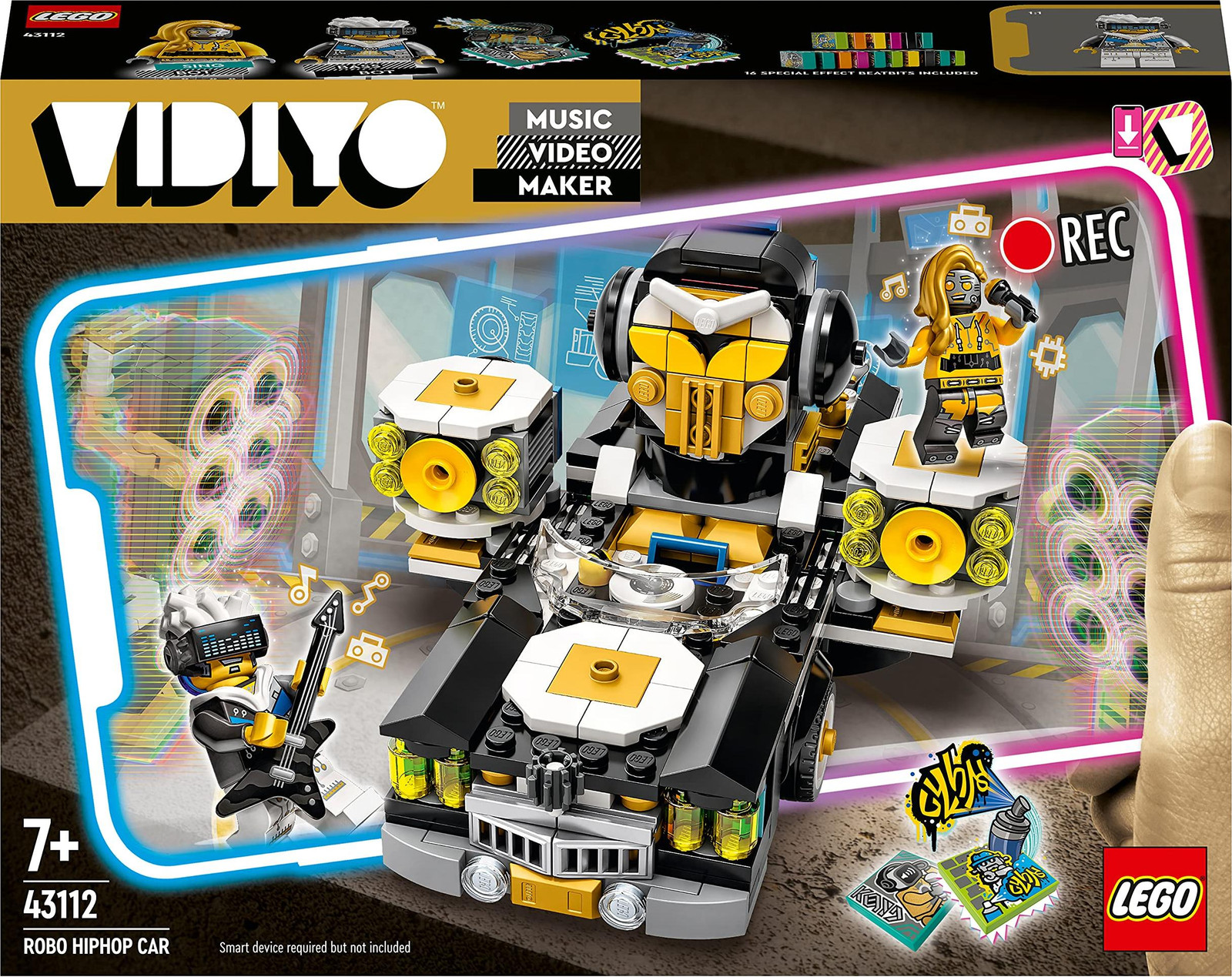 LEGO 43112 VIDIYO Robo HipHop Auto speelgoedset met AR-app voor kinderen