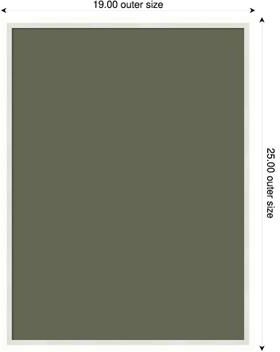 Amanti Art Olive Driftwood Canvas Magnetic Board, Lucie Framed Memo Board