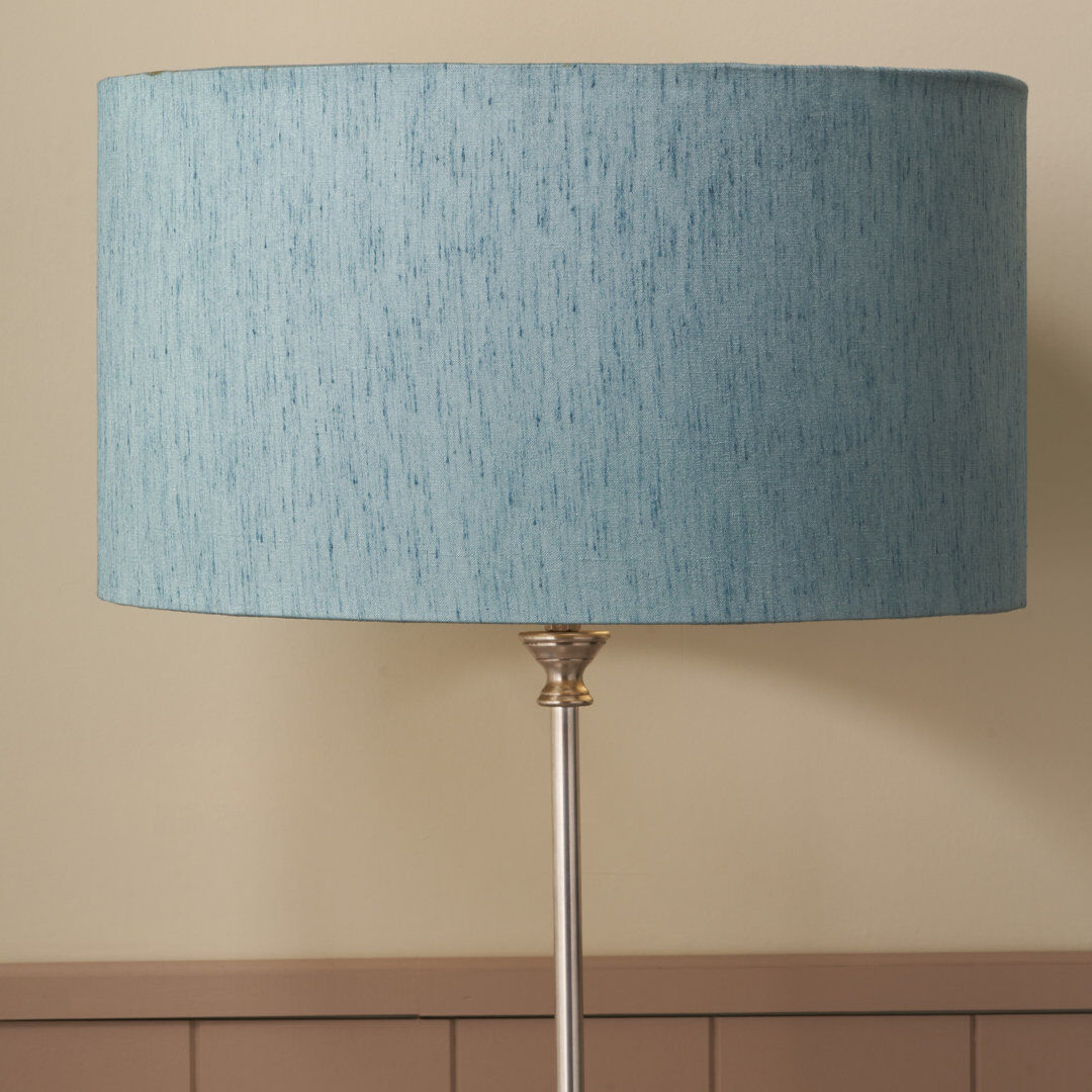 17 Stories Drum Lamp Shade ( Uno ) Blue 25cm H x 45cm W x 45cm D
