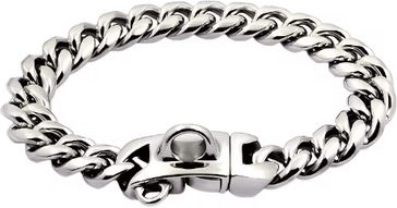 Inspire Picks RoyalChain Stainless Steel Dog Chain Collar With Gold Cuban Link Design silver 71cm(28inch)