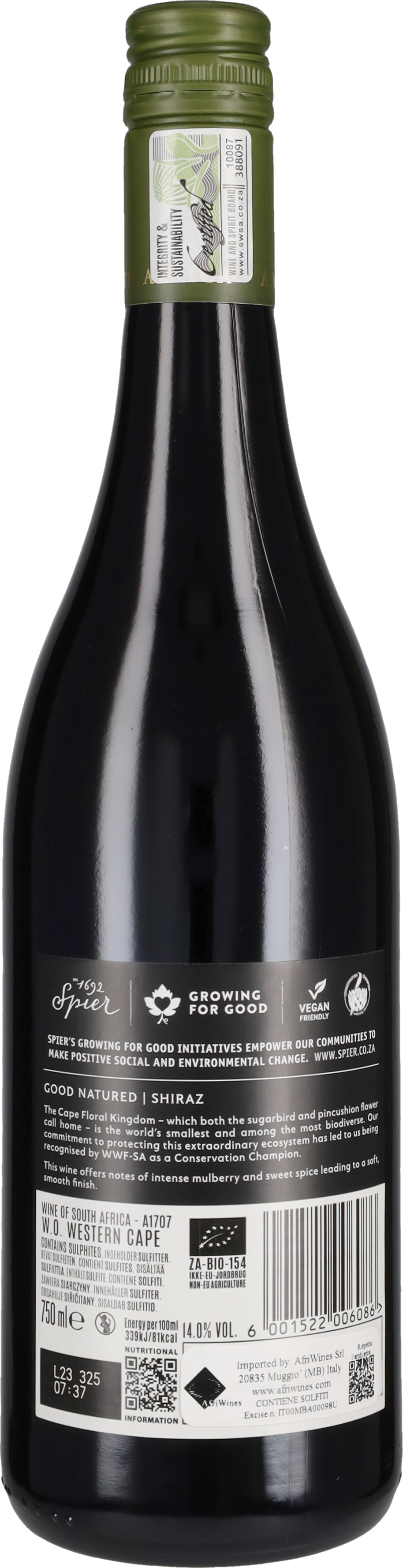 Shiraz 'Good Natured' Spier 2022
