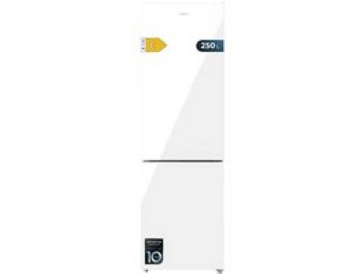 Cecotec Réfrigérateur combiné Bolero CoolMarket Combi 250 White Glass E. Capacité de 250 L Total No Frost Multi Airflow