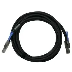 QNAP CAB-SAS30M-8644 Serial Attached SCSI (SAS)-Kabel 3 m Schwarz, Metallisch