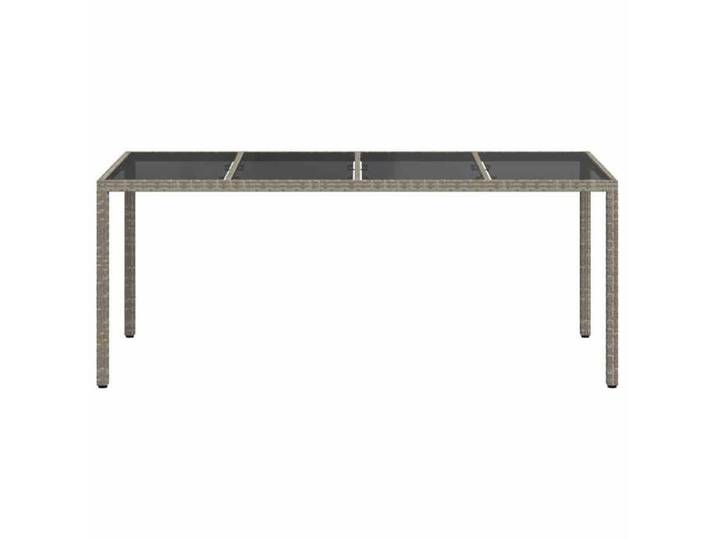 Stable&Durable - Gris - Table de jardin - Gris 190x90x75 cm polyrotin - Table terrasse HS929835177