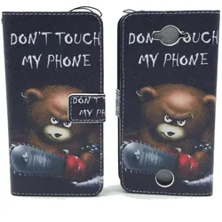 König Design Schutz Hülle für Acer Liquid Z530 Bär Dont Touch Tasche Cover + 1 Panzer Schutz Glas Neu (Acer Liquid Z530), Smartphone Hülle, Mehrfarbig