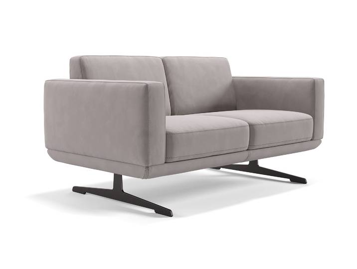 Hochwertiges Stoff 2-Sitzer Sofa MARETO Luxus Stoffcouch