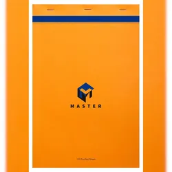 Calligraphe 5x Masterblock A4+ 100 Bl 70g Kartiert- Orange 10714C