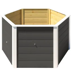 weka Elementhochbeet 6-Eck, 669, 21 mm anthrazit