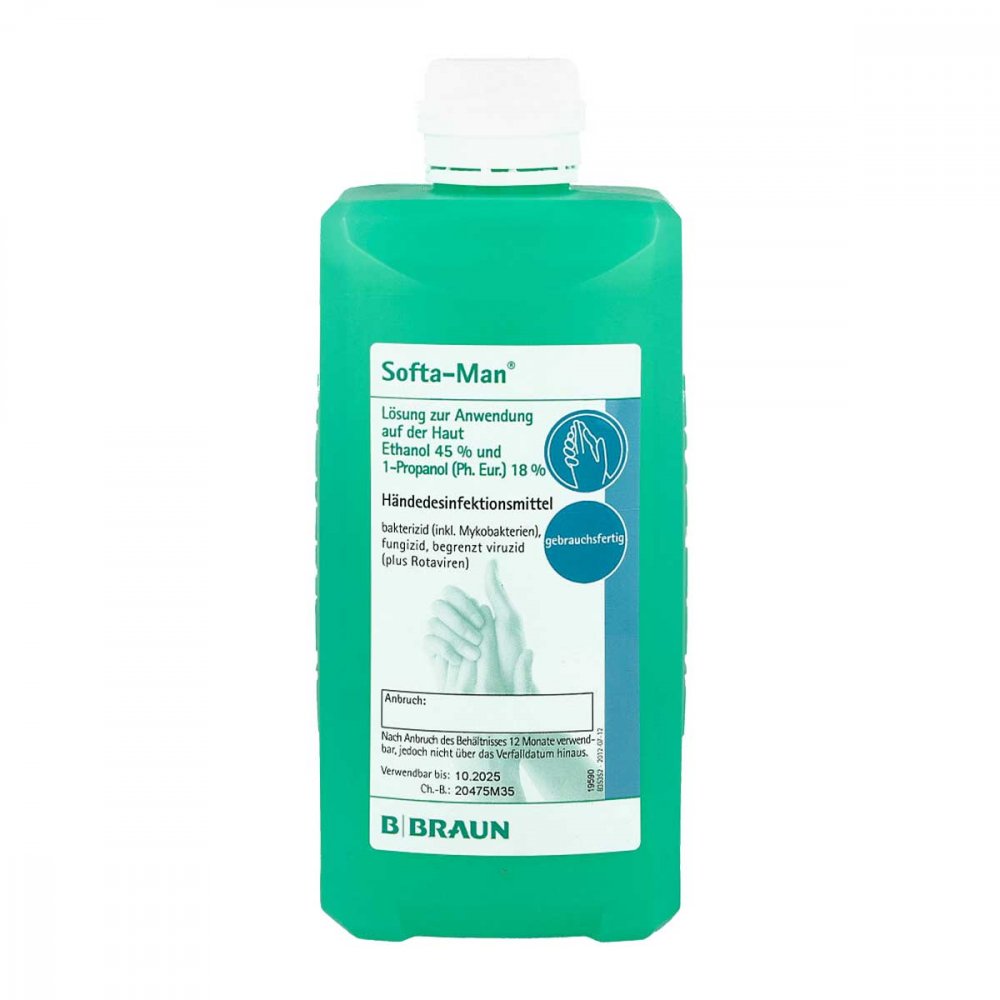 B. Braun Melsungen AG Softa Man Händedesinfektion Spenderflasche 08504964